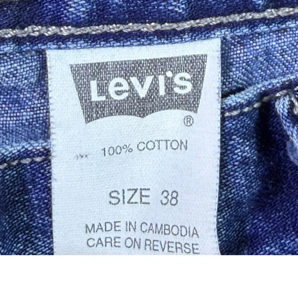 Levis Silvertab Mens 38 Blue Vintage Carpenter Denim Shorts Baggy Streetwear